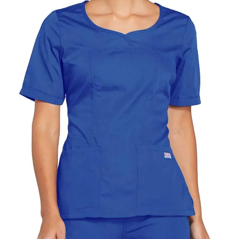 Cherokee Workwear Scrub Tops*Women's Novelty V-Neck Scrub Top