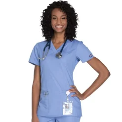 Cherokee Workwear Scrub Tops*Women's V-Neck Scrub Top