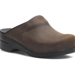 Dansko Clogs | Clogs*Men's Karl Antique Brown Oiled Slip-On Clog Antique Brown/black