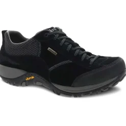 Dansko Footwear | Non-Slip Healthcare*Women's Paisley Waterproof Athletic Oxford-Wides Black/black Suede