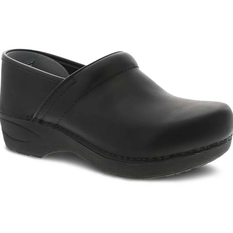 Dansko Footwear | Non-Slip Healthcare*Women's XP 2.0 Waterpoof Pull Up Leather Clog- Wides Black