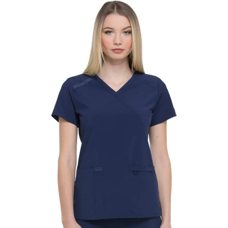 Dickies EDS Essentials Scrub Tops*Women's Mock Wrap Scrub Top