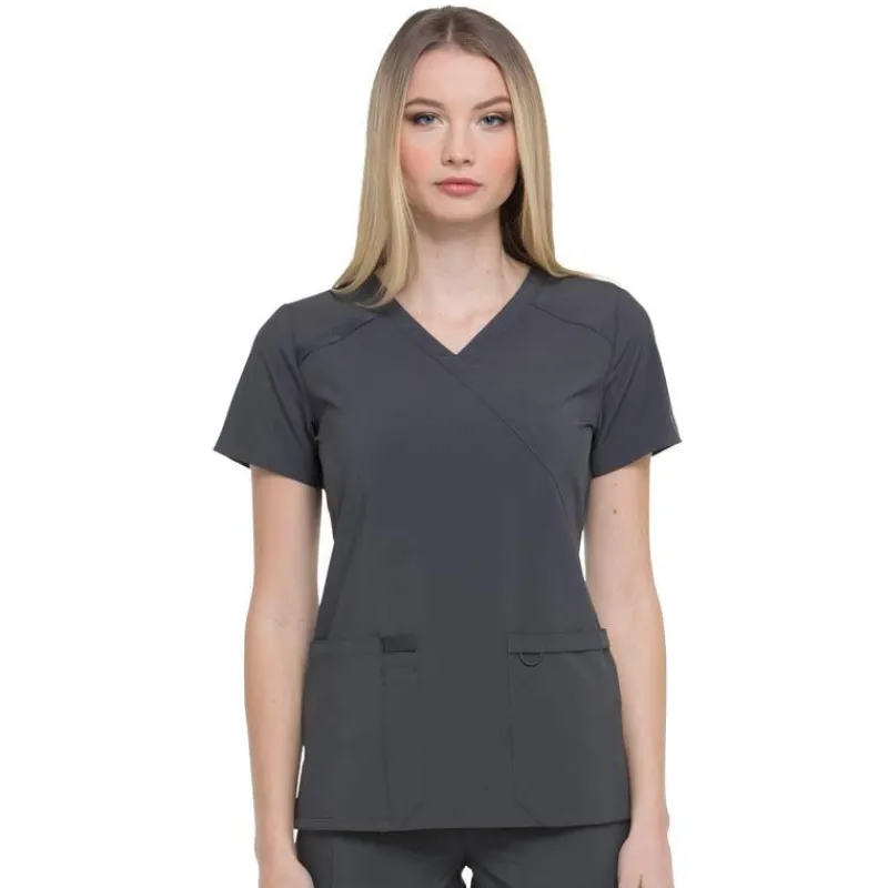 Dickies EDS Essentials Scrub Tops*Women's Mock Wrap Scrub Top