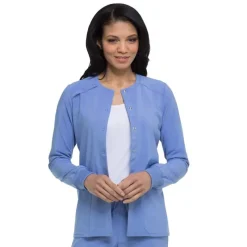 Dickies EDS Essentials Lab Coats & Jackets*Women's Snap Front Warm-Up Scrub Jacket