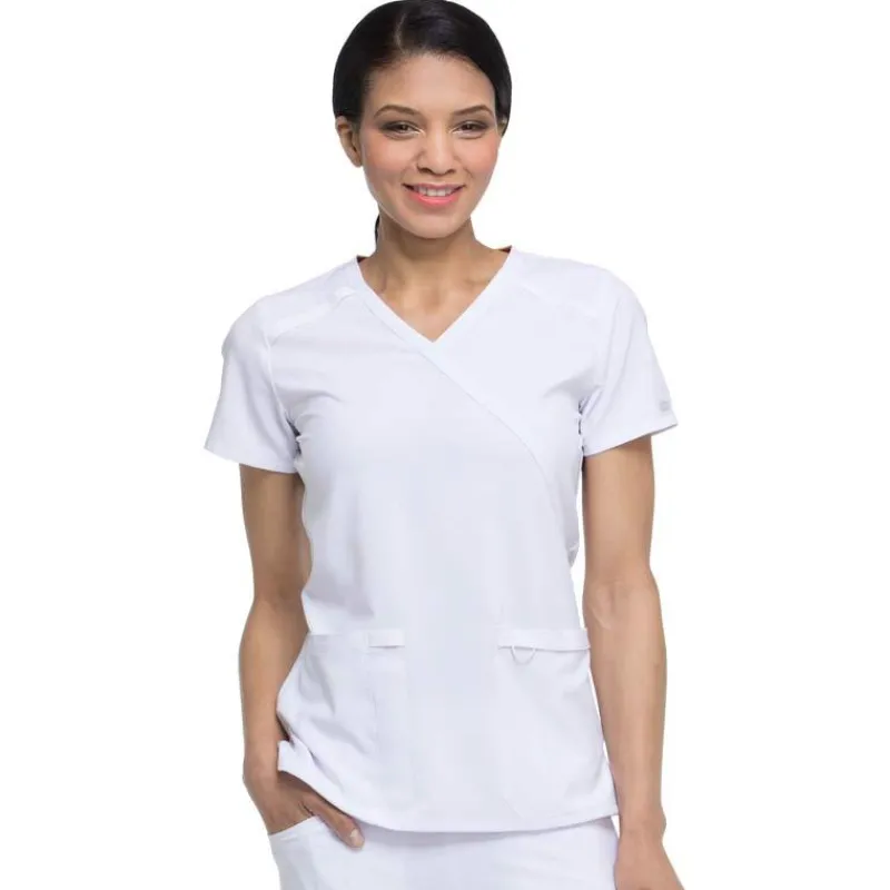 Dickies EDS Essentials Scrub Tops*Women's Mock Wrap Scrub Top