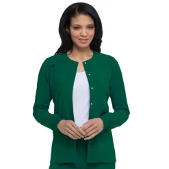 Dickies EDS Essentials Lab Coats & Jackets*Women's Snap Front Warm-Up Scrub Jacket