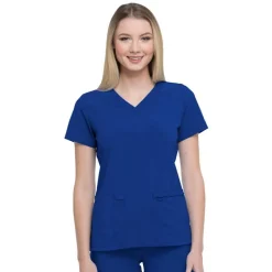 Dickies EDS Essentials Scrub Tops*Women's Mock Wrap Scrub Top