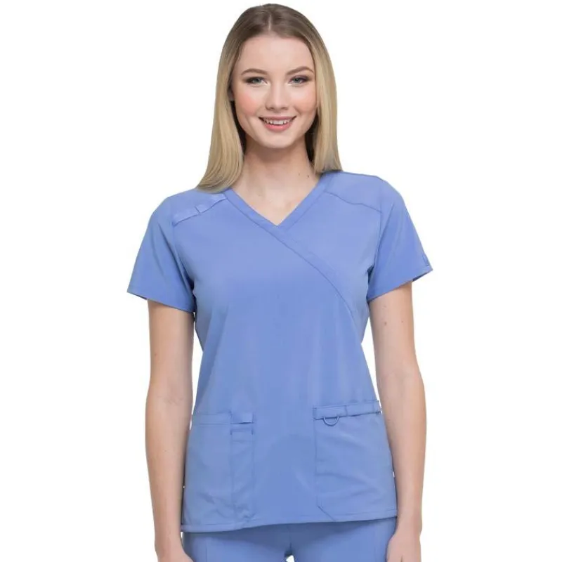 Dickies EDS Essentials Scrub Tops*Women's Mock Wrap Scrub Top