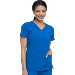 Dickies EDS Essentials Scrub Tops*Women's Mock Wrap Scrub Top