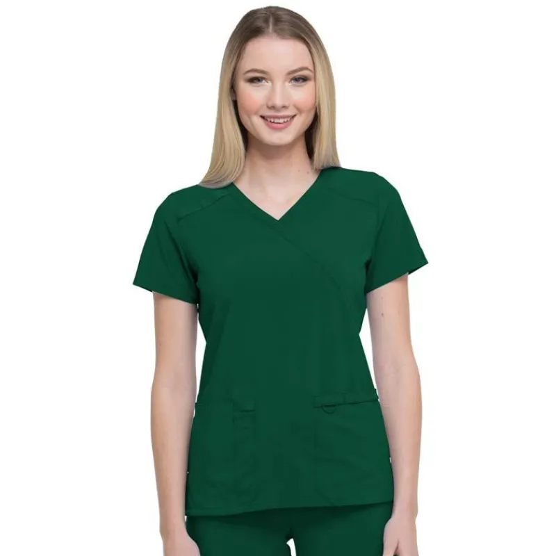Dickies EDS Essentials Scrub Tops*Women's Mock Wrap Scrub Top