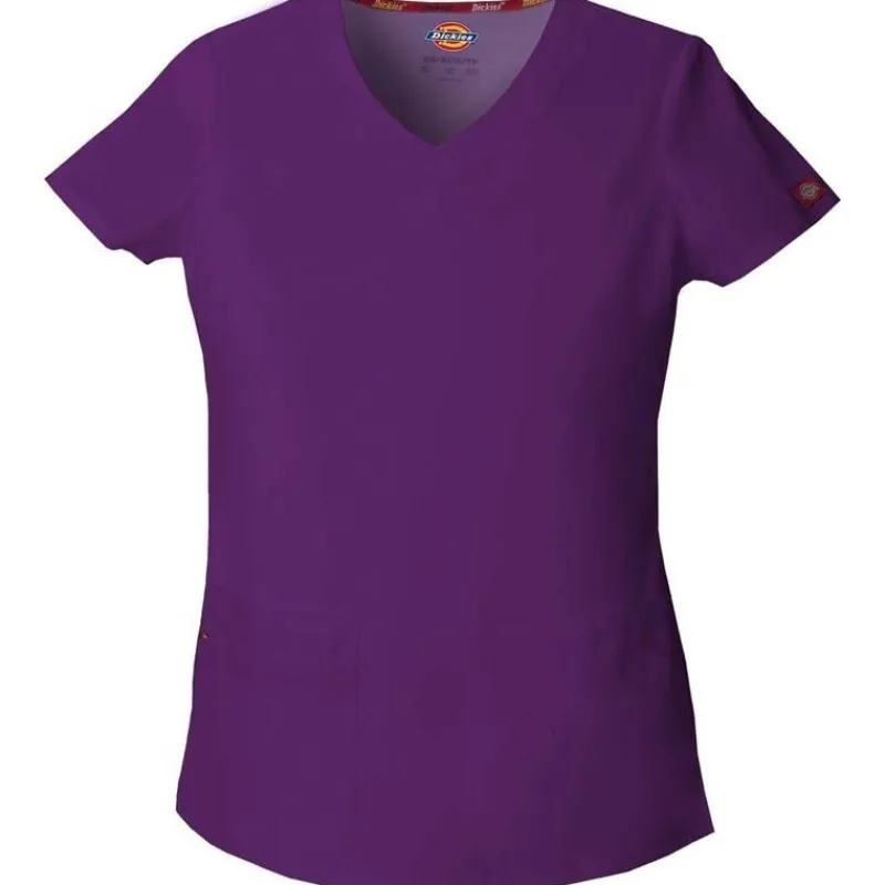 Dickies EDS Signature Scrub Tops*Women's Jr. Fit V-Neck Scrub Top
