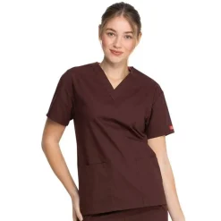 Dickies EDS Signature Scrub Tops*Women's Missy Fit V-Neck Scrub Top