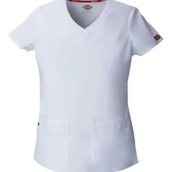 Dickies EDS Signature Scrub Tops*Women's Jr. Fit V-Neck Scrub Top