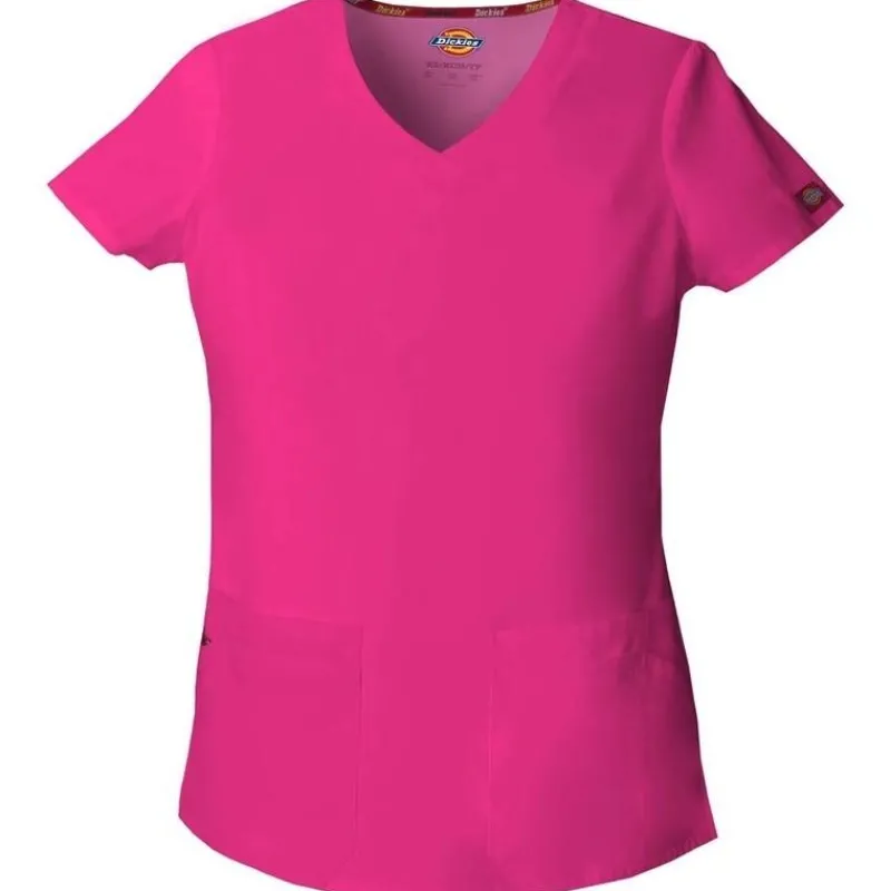 Dickies EDS Signature Scrub Tops*Women's Jr. Fit V-Neck Scrub Top