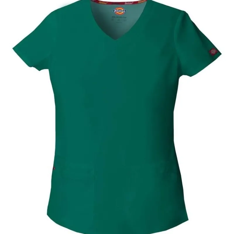 Dickies EDS Signature Scrub Tops*Women's Jr. Fit V-Neck Scrub Top