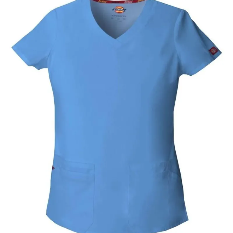 Dickies EDS Signature Scrub Tops*Women's Jr. Fit V-Neck Scrub Top