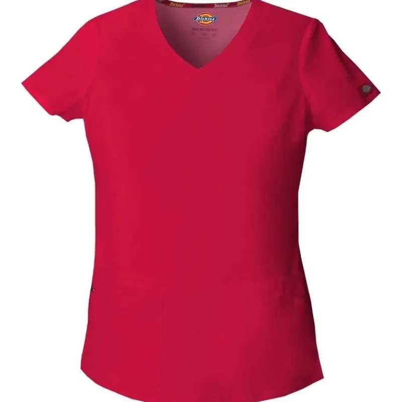 Dickies EDS Signature Scrub Tops*Women's Jr. Fit V-Neck Scrub Top