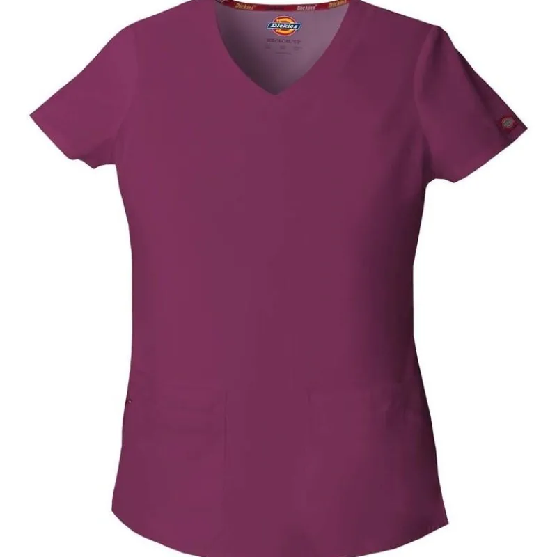Dickies EDS Signature Scrub Tops*Women's Jr. Fit V-Neck Scrub Top