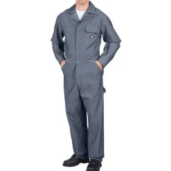 Dickies Coveralls*Fisher Stripe Cotton Coveralls Blue Stripe