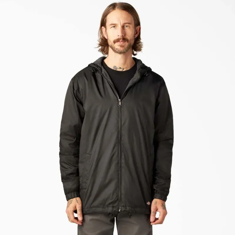 Dickies Jackets*Men's 33237 Fleece Lined Hooded Nylon Jacket