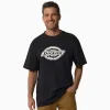 Dickies T-Shirts*Men's Heavyweight Logo T-Shirt Black