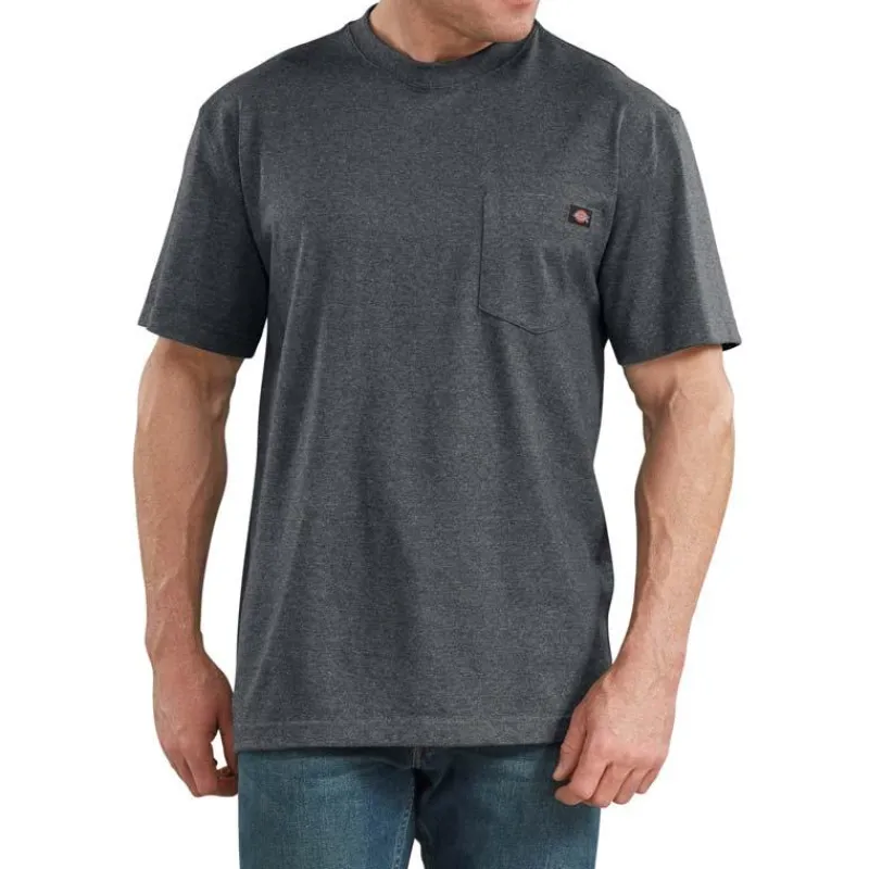 Dickies T-Shirts*Men's Heathered Heavyweight Pocket Tee