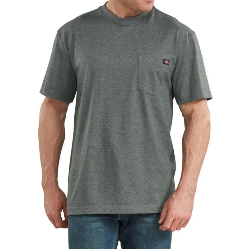 Dickies T-Shirts*Men's Heathered Heavyweight Pocket Tee