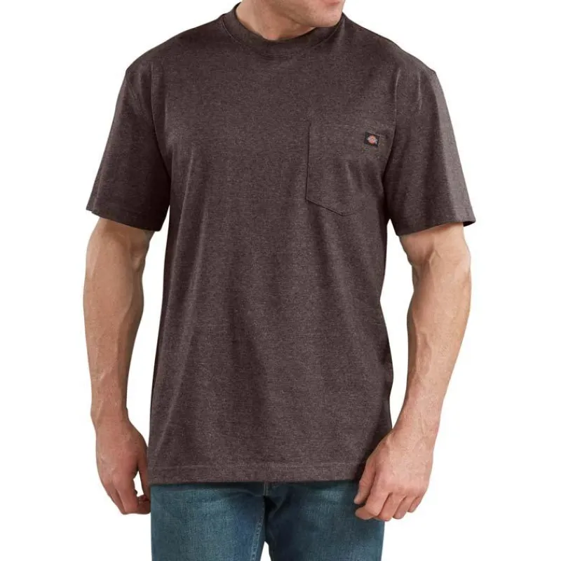 Dickies T-Shirts*Men's Heathered Heavyweight Pocket Tee