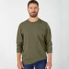 Dickies T-Shirts*Men's Long Sleeve Heathered Heavyweight Pocket Tee