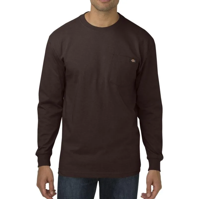 Dickies T-Shirts*Men's Long Sleeve Heavyweight Crew Neck T-Shirt