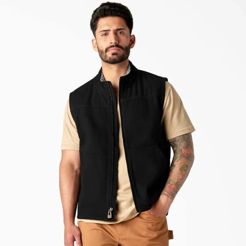 Dickies Vests*Men's Sherpa Lined Duck Vest