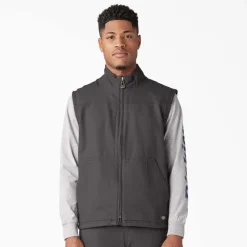 Dickies Vests*Men's Sherpa Lined Duck Vest