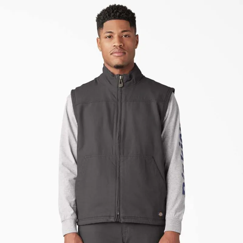 Dickies Vests*Men's Sherpa Lined Duck Vest