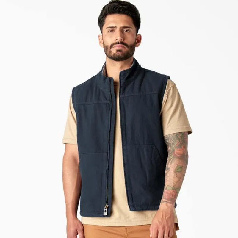 Dickies Vests*Men's Sherpa Lined Duck Vest