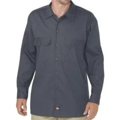 Dickies Work Shirts*Men's WL675 Long Sleeve Flex Work Shirt