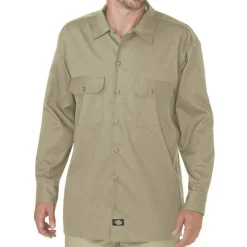 Dickies Work Shirts*Men's WL675 Long Sleeve Flex Work Shirt