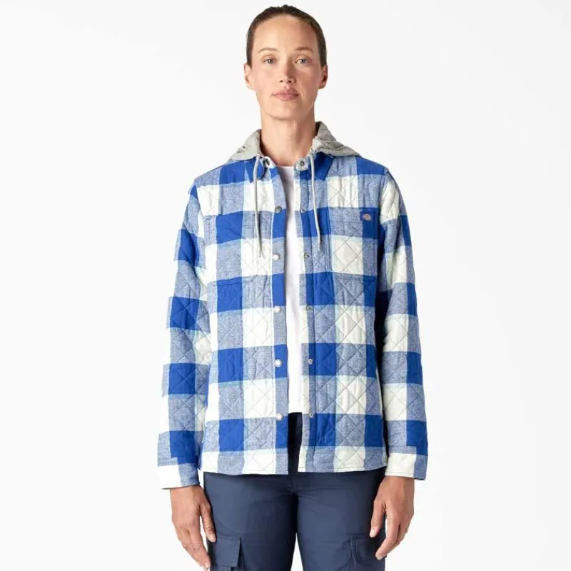 Dickies Jackets | Outerwear*Women's Flannel Hooded Shirt Jacket