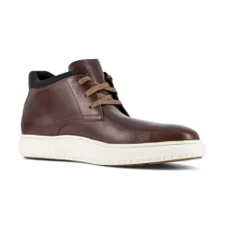 Florsheim Non-Slip Shoes | Oxfords*Work Men's Premier Work Steel Toe SD Casual Work Mid Chukka Dark Cognac