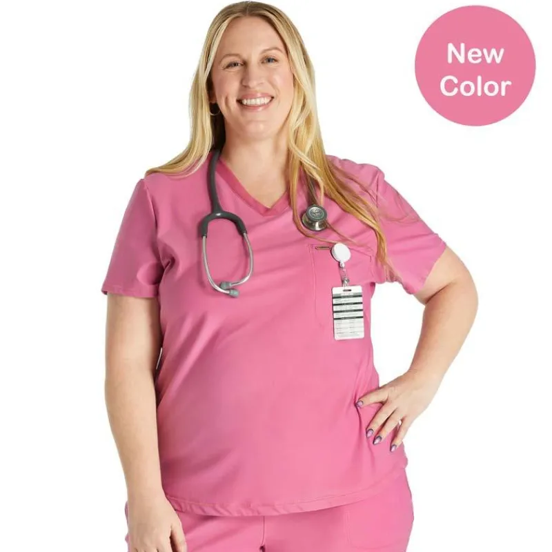 Form by Cherokee Scrub Tops*Women's Tuckable V-Neck Scrub Top