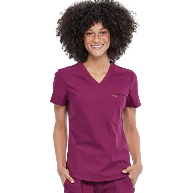 Form by Cherokee Scrub Tops*Women's Tuckable V-Neck Scrub Top