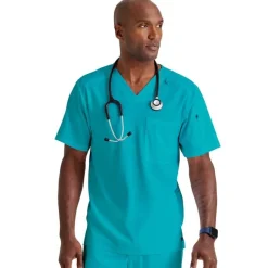 Grey's Anatomy Scrub Tops*+ Spandex Stretch Men's Murphy V-Neck Scrub Top