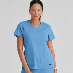 Grey's Anatomy Scrub Tops*+ Spandex Stretch Women's Emma Scrub Top