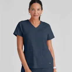 Grey's Anatomy Scrub Tops*+ Spandex Stretch Women's Emma Scrub Top