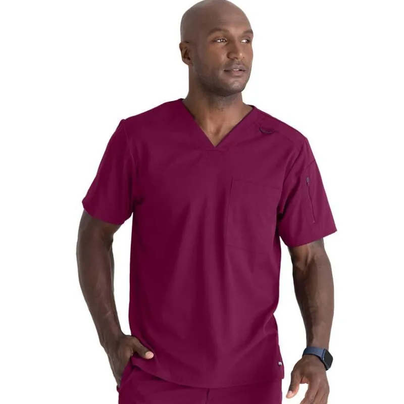 Grey's Anatomy Scrub Tops*+ Spandex Stretch Men's Murphy V-Neck Scrub Top