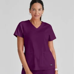 Grey's Anatomy Scrub Tops*+ Spandex Stretch Women's Emma Scrub Top