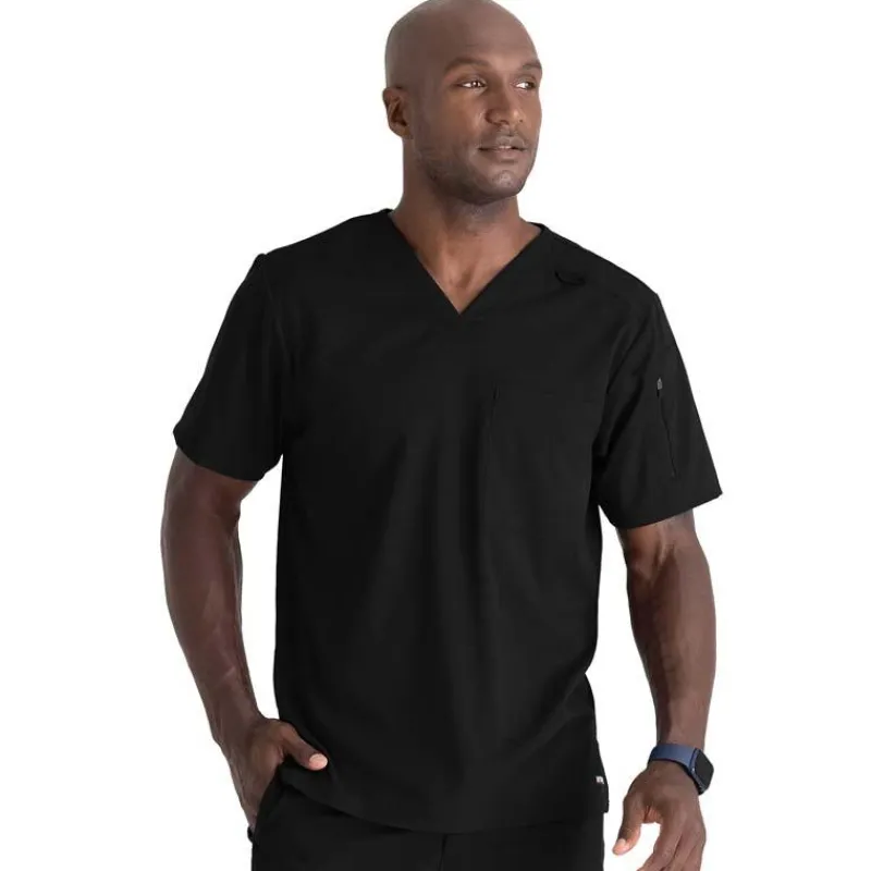 Grey's Anatomy Scrub Tops*+ Spandex Stretch Men's Murphy V-Neck Scrub Top