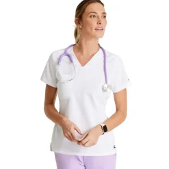 Grey's Anatomy Active Scrub Tops*+ Spandex Stretch Women's Bree Tuck-In Scrub Top