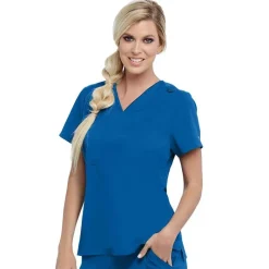 Grey's Anatomy Active Scrub Tops*+ Spandex Stretch Women's Bree Tuck-In Scrub Top