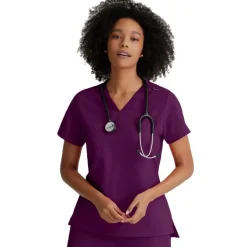 Grey's Anatomy Active Scrub Tops*+ Spandex Stretch Women's Bree Tuck-In Scrub Top