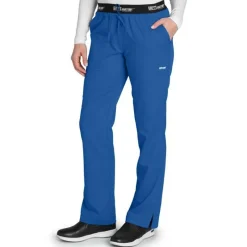 Grey's Anatomy Active Scrub Pants*Women's 3 Pocket Logo Waistband Scrub Pants-Tall